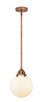 manufacturer_finish:Antique Copper|manufacturer_glass:Cased Matte White Beacon|light_output:220.00lm|color_temperature:2200K|cri:99