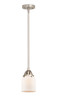 manufacturer_finish:Brushed Satin Nickel|manufacturer_glass:Cased Matte White Small Bell|light_output:220.00lm|color_temperature:2200K|cri:99