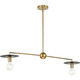Progress Lighting - P400336-109 - Two Light Linear Chandelier - Trimble - Brushed Bronze