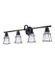 Canarm - IVL1053A04BK - Four Light Vanity - Dree - Black