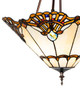 Shell With Jewels Three Light Semi-Flush Mount (294590)