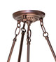 Shell With Jewels Three Light Semi-Flush Mount (294590)