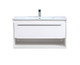 Elegant Lighting - VF43036WH - Single Bathroom Floating Vanity - Kasper - White