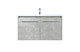 Elegant Lighting - VF44536MCG - Single Bathroom Vanity - Penn - Concrete Grey