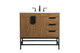 Elegant Lighting - VF48836WB - Single Bathroom Vanity - Eugene - walnut brown