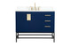 Elegant Lighting - VF48842MBL-BS - Single Bathroom Vanity - Eugene - Blue