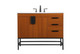 Elegant Lighting - VF48842MTK - Single Bathroom Vanity - Eugene - Teak