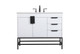 Elegant Lighting - VF48842MWH - Single Bathroom Vanity - Eugene - white