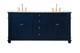 Elegant Lighting - VF50072DBL - Bathroom Vanity Set - Wesley - Blue