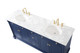 Clarence Bathroom Vanity Set (VF53072DBL)