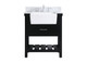Elegant Lighting - VF60130BK-BS - Single Bathroom Vanity - Clement - black