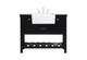Elegant Lighting - VF60142BK - Single Bathroom Vanity - Clement - black