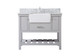 Elegant Lighting - VF60142GR-BS - Single Bathroom Vanity - Clement - grey