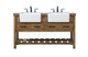 Elegant Lighting - VF60160DDW - Double Bathroom Vanity - Clement - driftwood