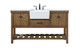 Elegant Lighting - VF60160DW - Single Bathroom Vanity - Clement - Driftwood