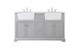 Elegant Lighting - VF60260DGR - Double Bathroom Vanity - Franklin - grey