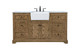 Elegant Lighting - VF60260DW - Single Bathroom Vanity - Franklin - driftwood