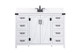 Elegant Lighting - VF90248WH-BS - Single Bathroom Vanity - Grant - white