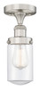 Innovations - 616-1F-SN-G312 - One Light Semi-Flush Mount - Edison - Brushed Satin Nickel