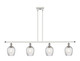 Innovations - 516-4I-WPC-G292 - Four Light Island Pendant - Ballston - White Polished Chrome