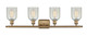 manufacturer_finish:Brushed Brass|manufacturer_glass:Mouchette Caledonia|light_output:220.00lm|color_temperature:2200K|cri:99