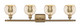 Ballston Four Light Bath Vanity (516-4W-BB-G128-6)