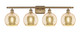 Innovations - 516-4W-BB-G128-8 - Four Light Bath Vanity - Ballston - Brushed Brass