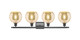Ballston Four Light Bath Vanity (516-4W-OB-G128-8)