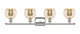 Ballston Four Light Bath Vanity (516-4W-PN-G128-6)