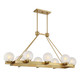 Savoy House - 1-1016-8-322 - Eight Light Linear Chandelier - Darien - Warm Brass
