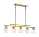 Calhoun Five Light Linear Chandelier (1-1023-5-322)