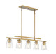 Calhoun Five Light Linear Chandelier (1-1023-5-322)