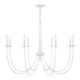 Savoy House - 1-1202-8-83 - Eight Light Chandelier - Stonecrest - Bisque White
