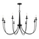 Savoy House - 1-1202-8-89 - Eight Light Chandelier - Stonecrest - Matte Black