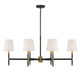Brody Six Light Linear Chandelier (1-1631-6-143)