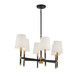 Brody Six Light Linear Chandelier (1-1631-6-143)