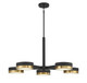 Savoy House - 1-1635-5-143 - LED Chandelier - Ashor - Matte Black with Warm Brass Accents