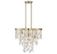 Savoy House - 1-1846-4-127 - Four Light Chandelier - Livorno - Noble Brass