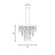 Livorno Four Light Chandelier (1-1846-4-127)