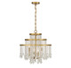 Savoy House - 1-1866-4-322 - Four Light Chandelier - Luna - Warm Brass