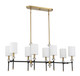 Tivoli Eight Light Linear Chandelier (1-1889-8-143)
