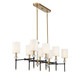 Tivoli Eight Light Linear Chandelier (1-1889-8-143)