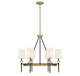Savoy House - 1-1893-6-143 - Six Light Chandelier - Tivoli - Matte Black w/Warm Brass