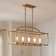 Palladian Five Light Linear Chandelier (1-190-5-322)