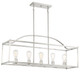 Palladian Five Light Linear Chandelier (1-190-5-SN)