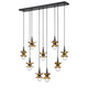 Portinatx Nine Light Linear Chandelier (1-2185-9-103)