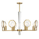 Savoy House - 1-2218-8-322 - Eight Light Chandelier - Leighton - Warm Brass