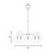 Wright Five Light Chandelier (1-3073-5-11)