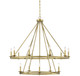 Savoy House - 1-312-15-322 - 15 Light Chandelier - Middleton - Warm Brass