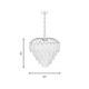 Boa Six Light Chandelier (1-3508-6-322)